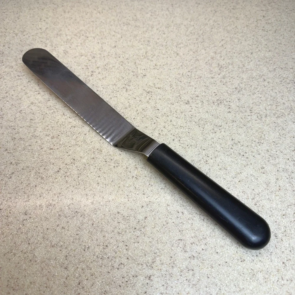 Pampered Chef Offset Spatula Stainless Steel Icing Spreader Cake Decorating Tool